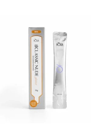 Sachê Gel Construtor Classic Nude Glitter Vólia 14g